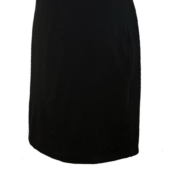 Lace & Gold Studs Embellished Women's Black Dress - Picture 4 of 7